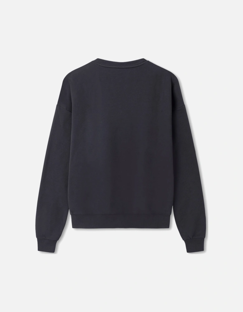 Men's Grey Franklin Stamp Oversized Logo Print Sweatshirt