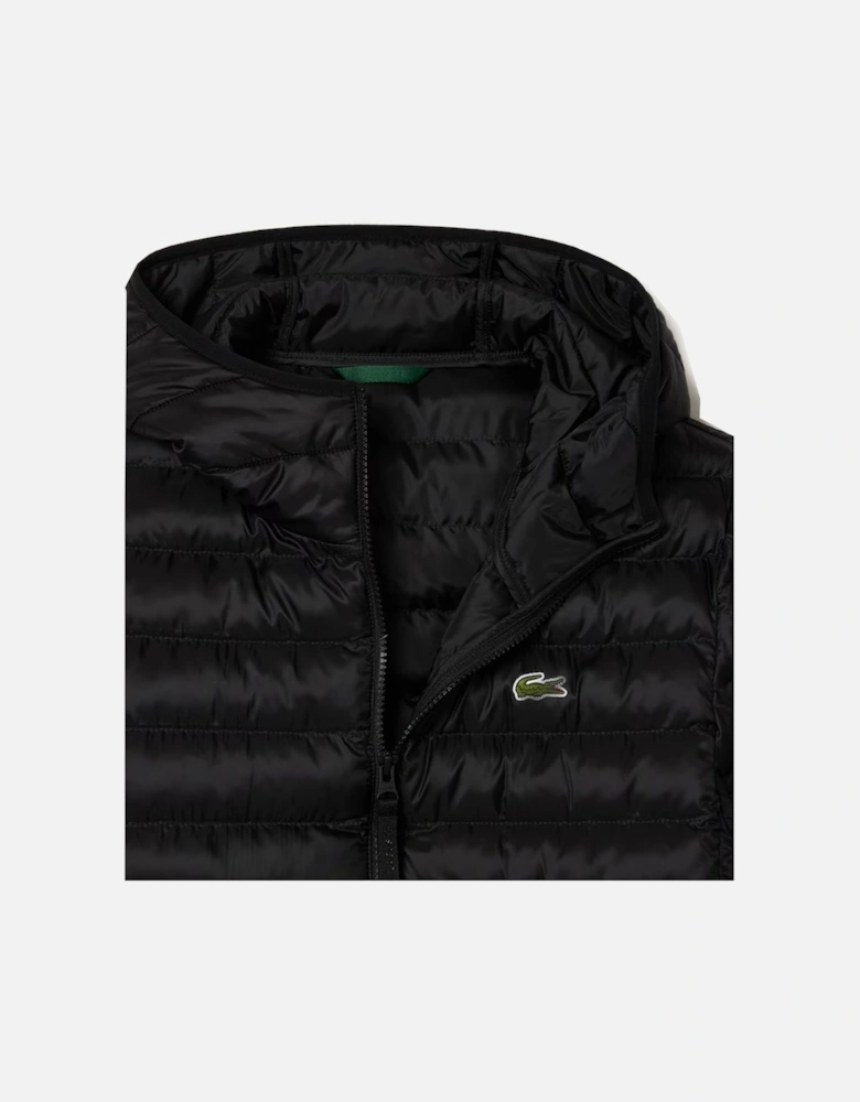 Quilted Puffer Jacket Black