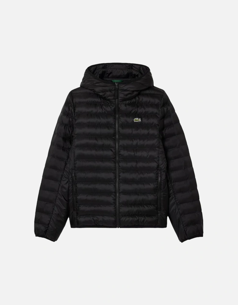 Quilted Puffer Jacket Black