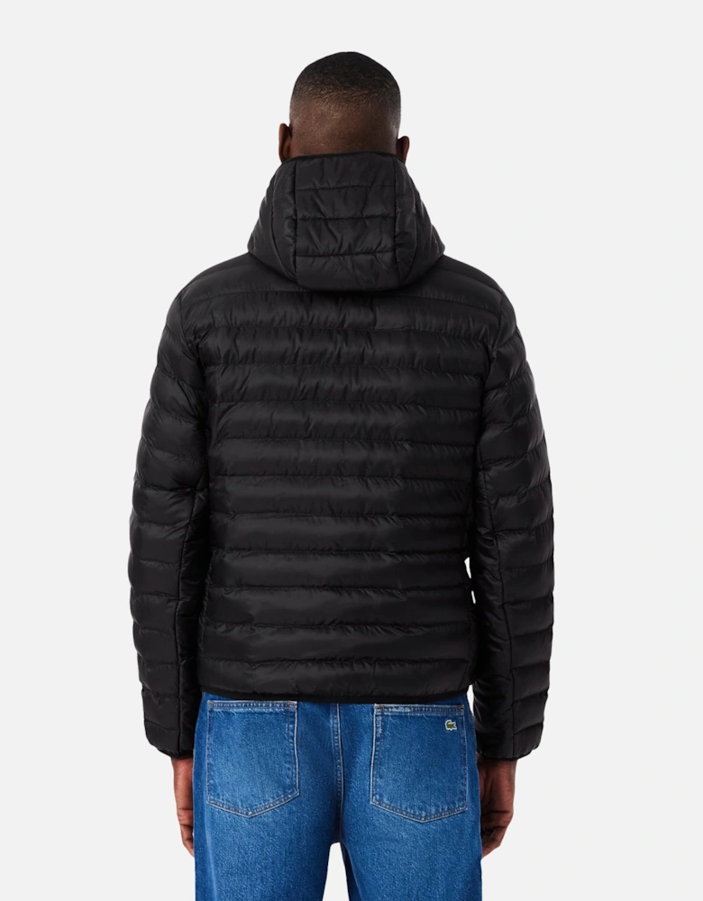 Quilted Puffer Jacket Black