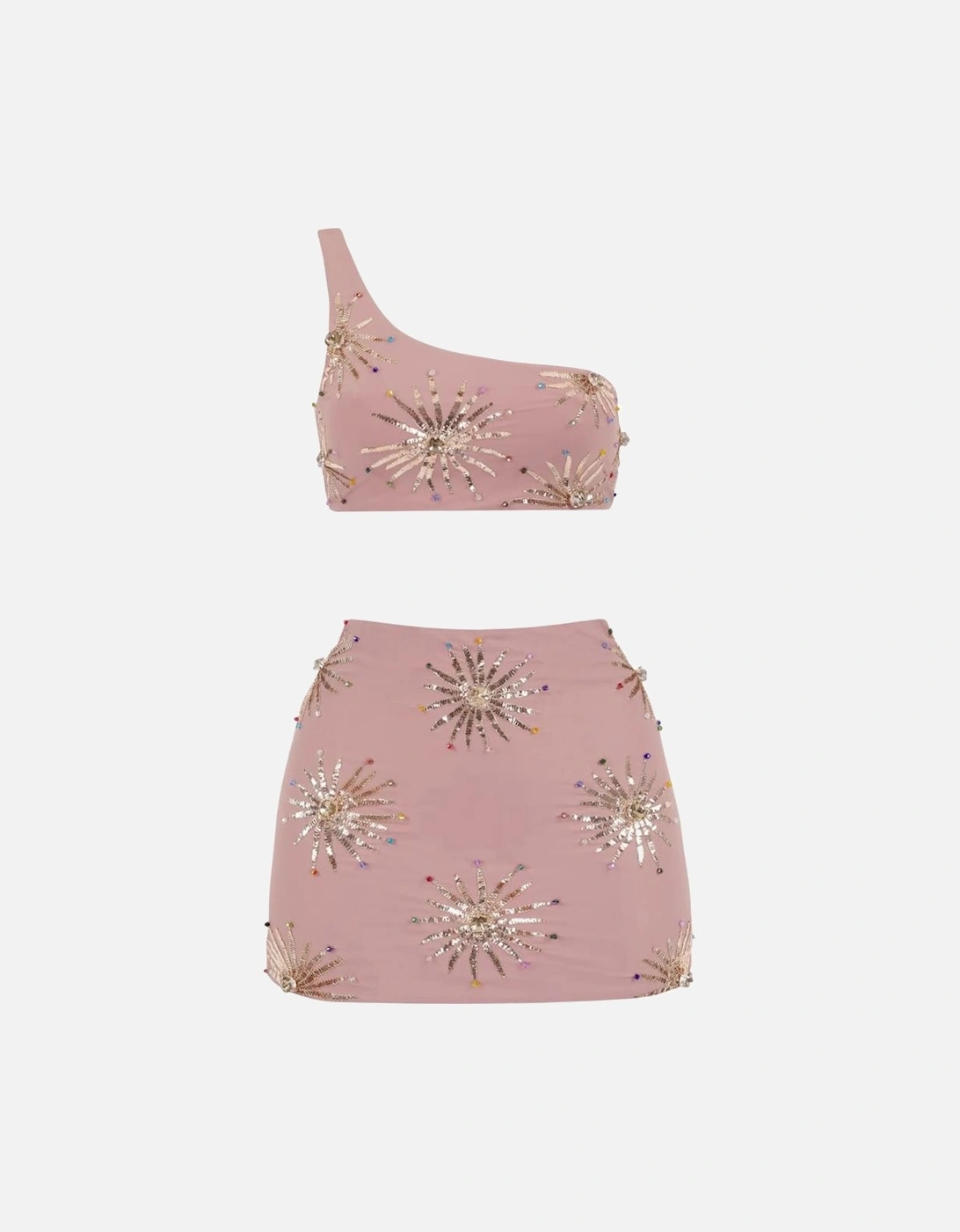 Callie Co-ord Top - Beige/Peach