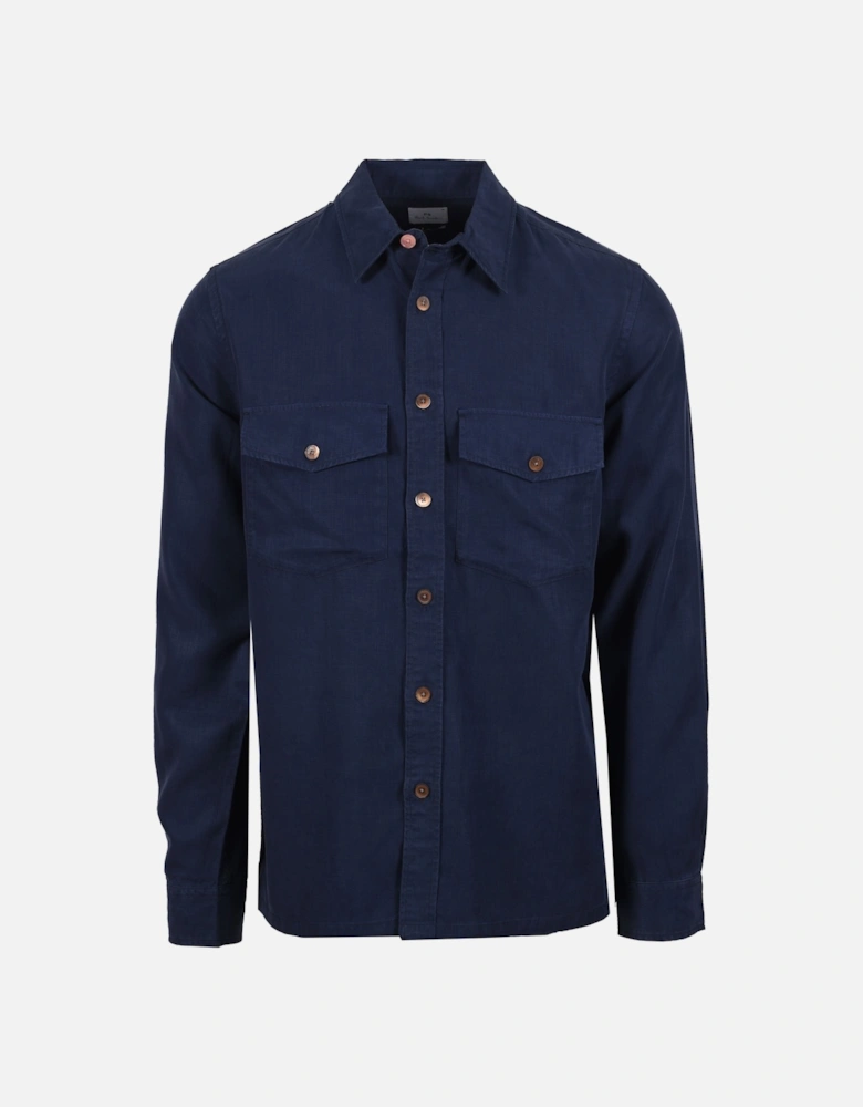 CASUAL FIT LS SHIRT NAVY