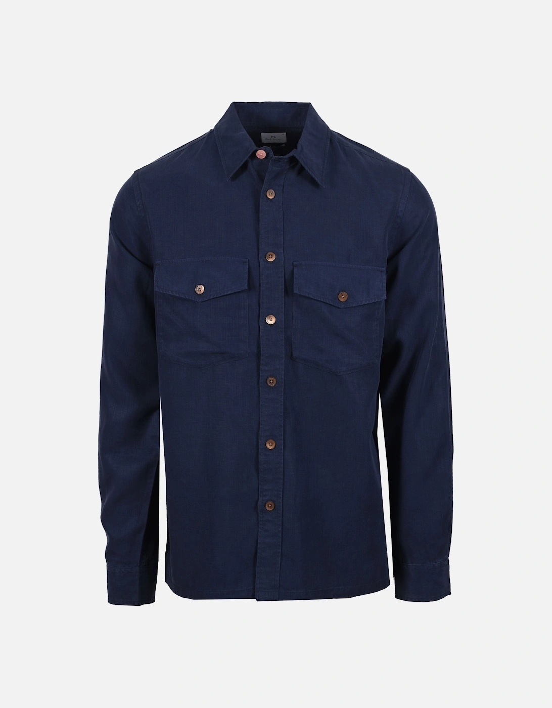 CASUAL FIT LS SHIRT NAVY, 4 of 3