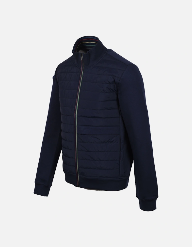 MIXED MEDIA JACKET BLUE