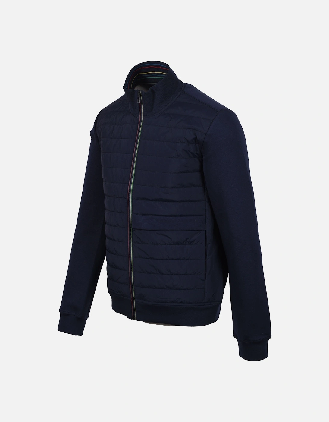 MIXED MEDIA JACKET BLUE