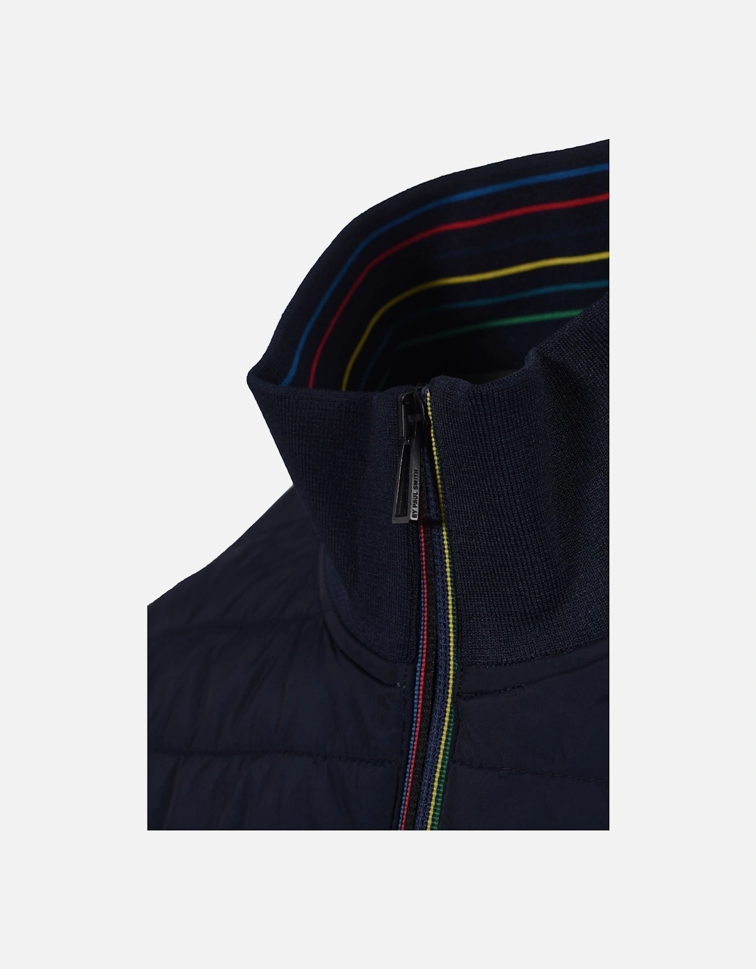 MIXED MEDIA JACKET BLUE