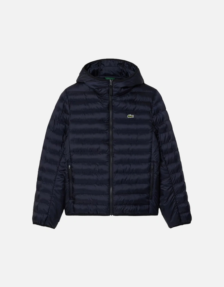 Quilted Puffer Jacket Navy