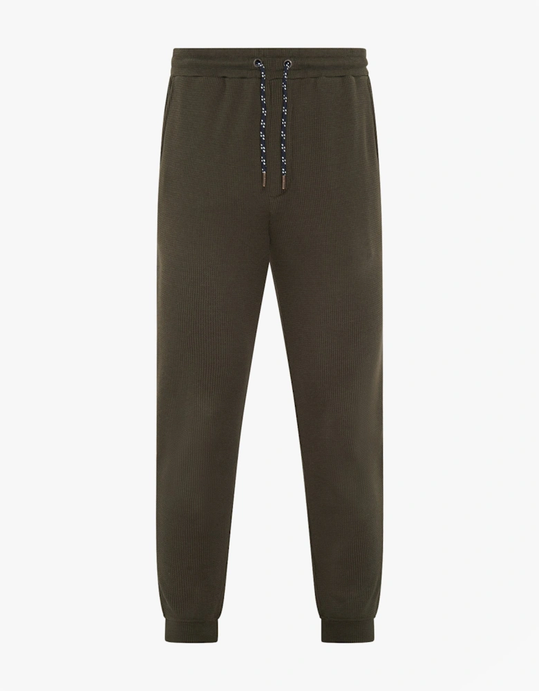 WAFFLE LONG SLEEVE SHIRT & JOGGER SET Mens Loungewear Khaki