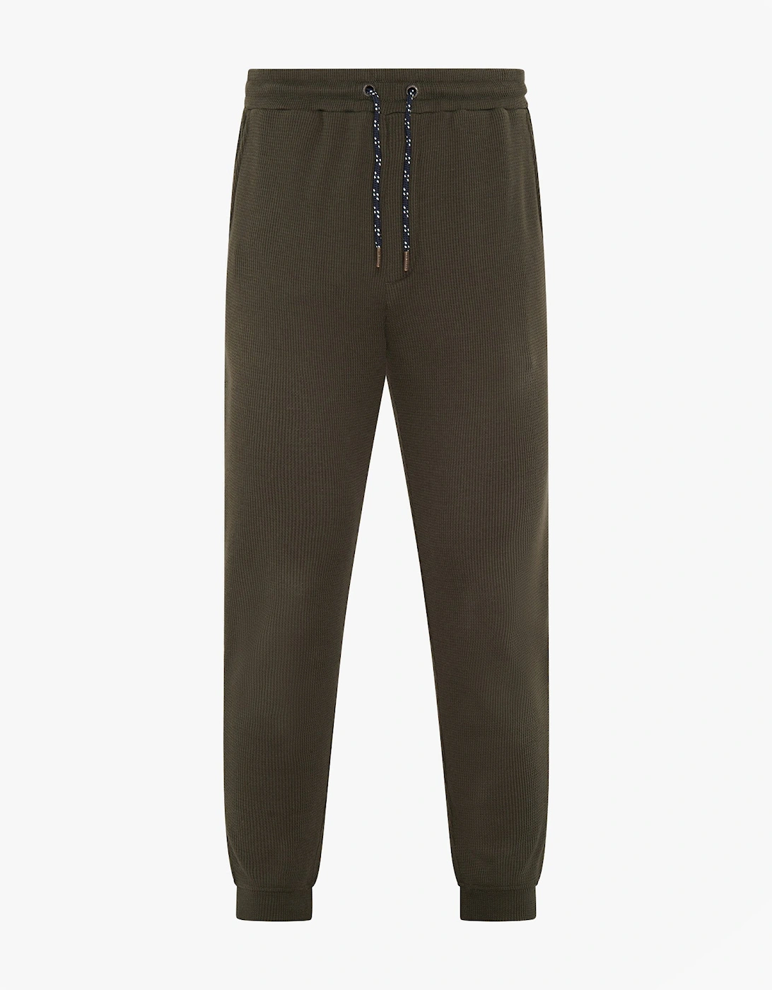 WAFFLE LONG SLEEVE SHIRT & JOGGER SET Mens Loungewear Khaki