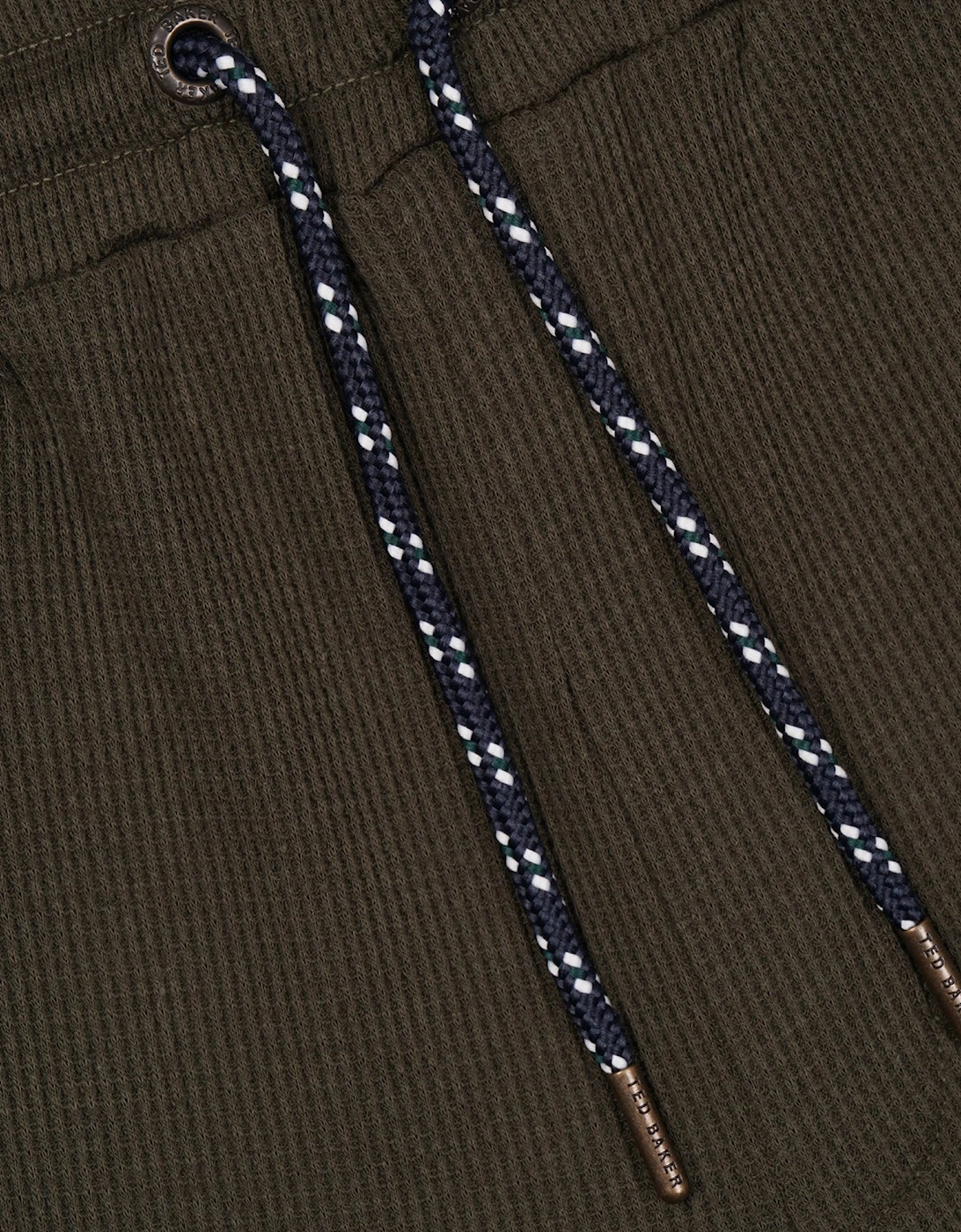 WAFFLE LONG SLEEVE SHIRT & JOGGER SET Mens Loungewear Khaki