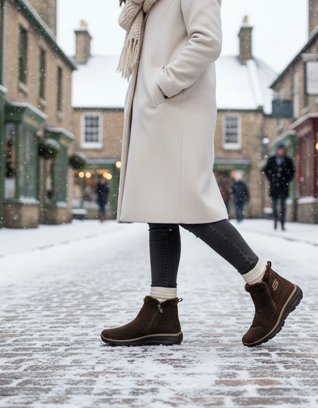 167862/CHOC EASY GOING - COOL ZIP Womens Boots Chocolate