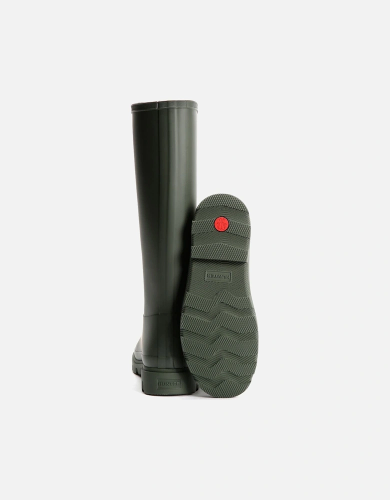 Downpour Tall Rubber Women's Olive Wellington Boots