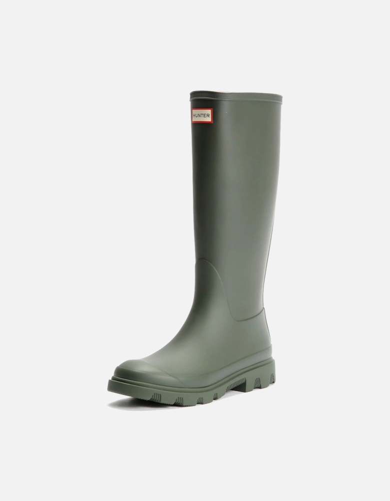 Downpour Tall Rubber Women's Olive Wellington Boots