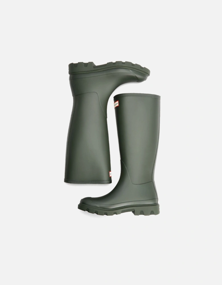 Downpour Tall Rubber Women's Olive Wellington Boots