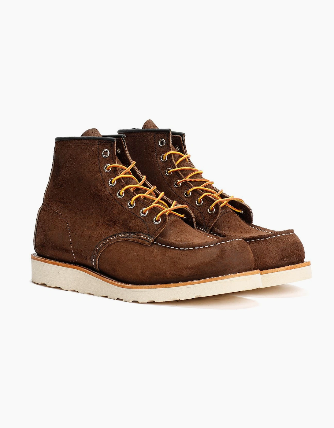 Men's Red Wing 8836 6 Inch Moc Toe Suede Men's Chocolate Boots - Brown - Size: 11