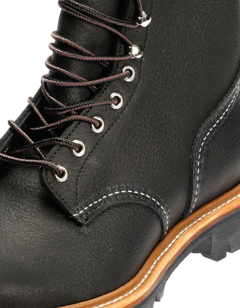 4501 8-Inch Logger Oil Leather Men's Black Boots