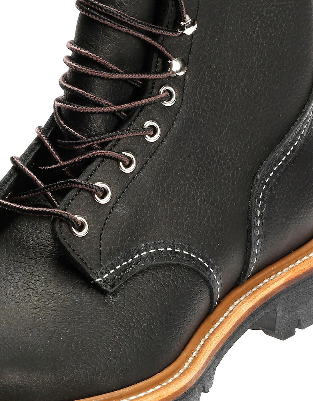 4501 8-Inch Logger Oil Leather Men's Black Boots