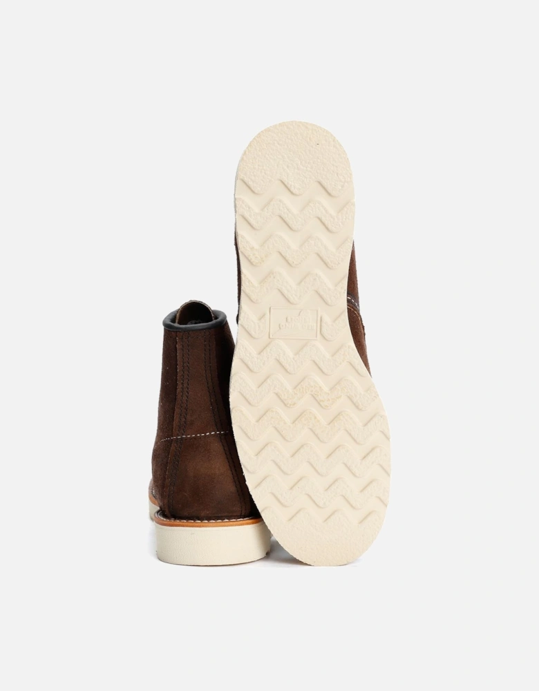 8836 6 Inch Moc Toe Suede Men's Chocolate Boots