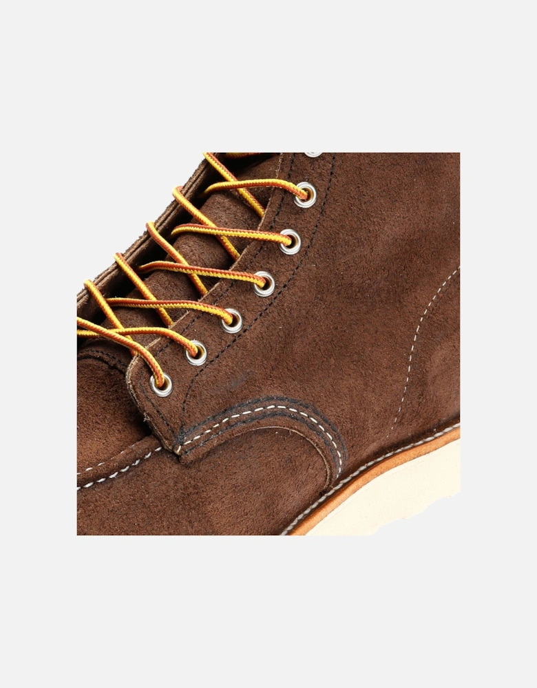 8836 6 Inch Moc Toe Suede Men's Chocolate Boots