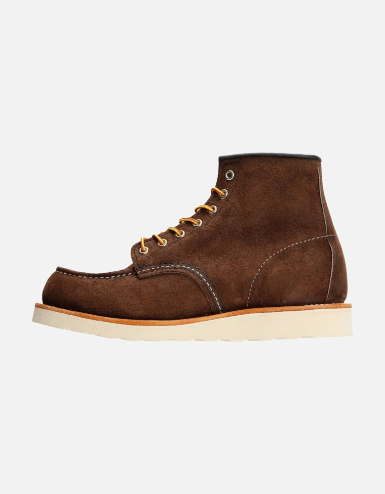 8836 6 Inch Moc Toe Suede Men's Chocolate Boots