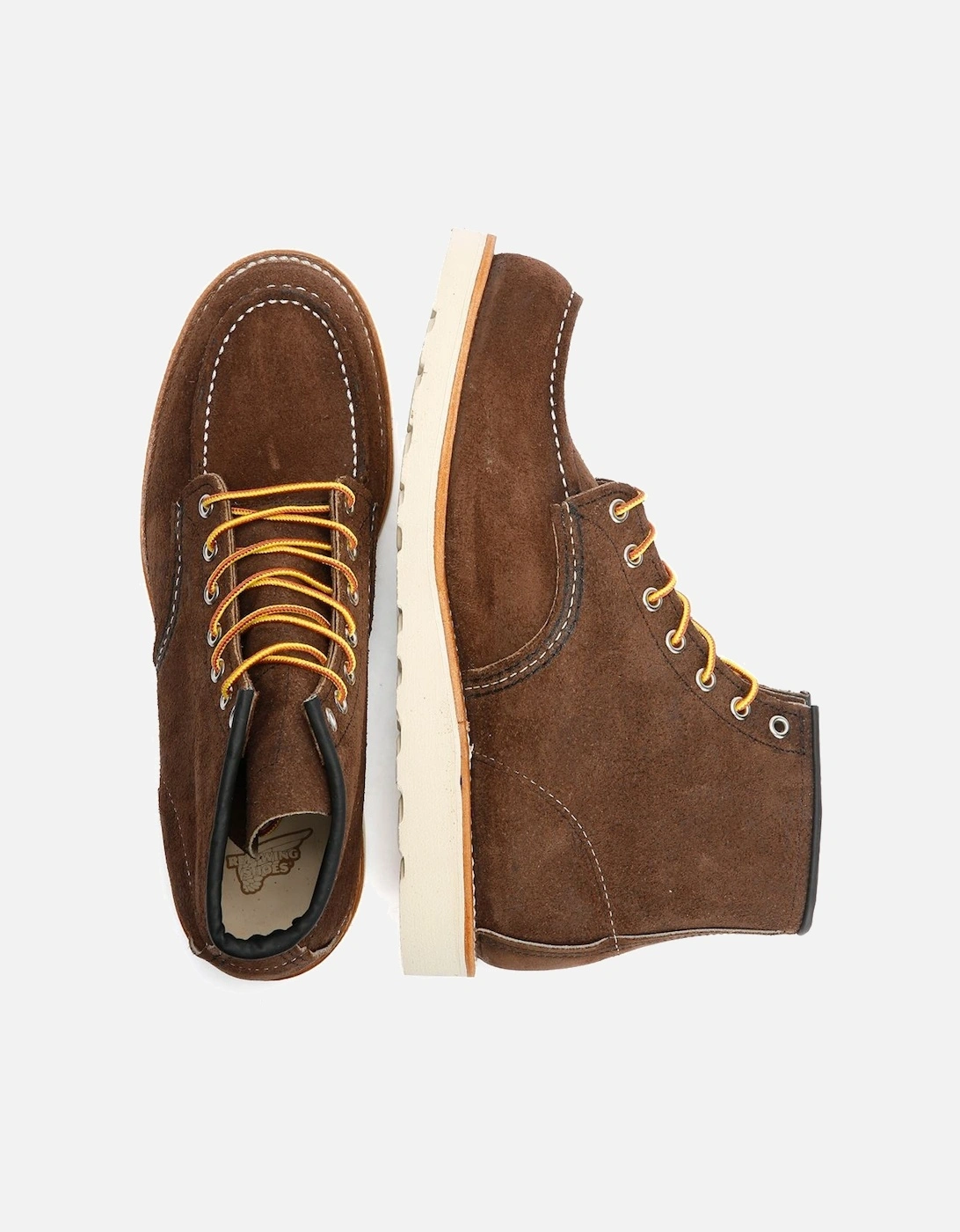 8836 6 Inch Moc Toe Suede Men's Chocolate Boots