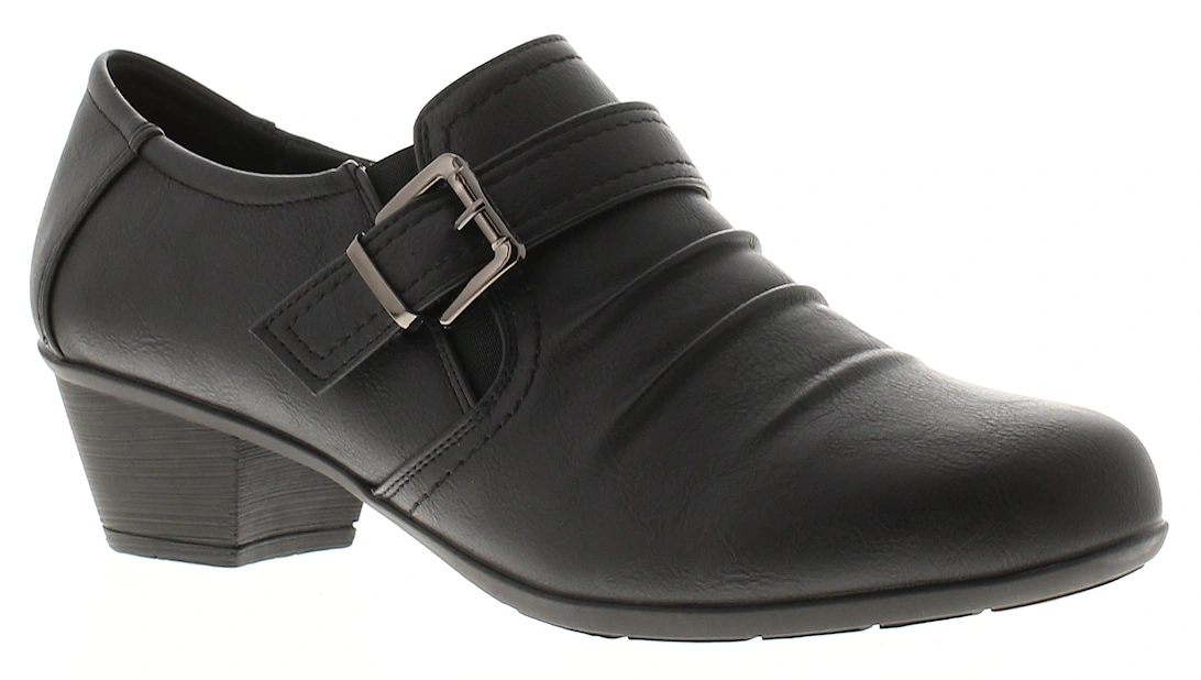 Womens Court Shoes Scottie Slip On black UK Size, 6 of 5