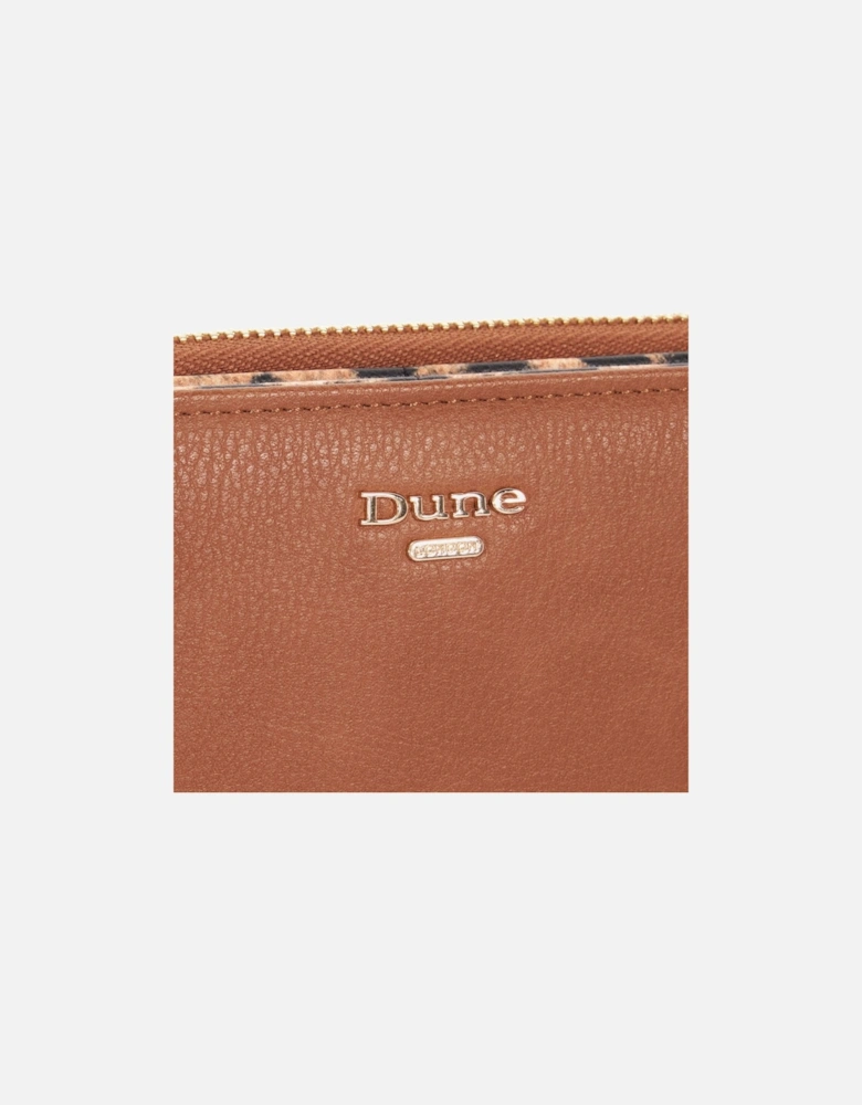 Krissyo Leopard Lined Tan Purse