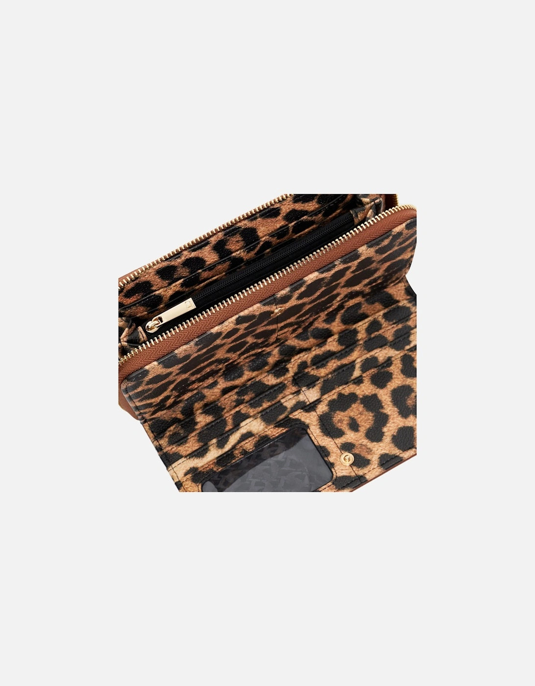 Krissyo Leopard Lined Tan Purse