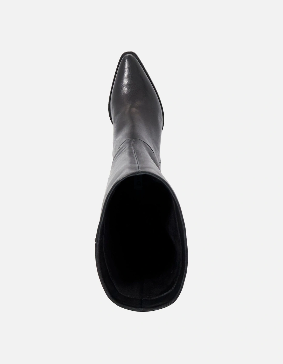 Tenna Leather Block Heel Knee High Boots