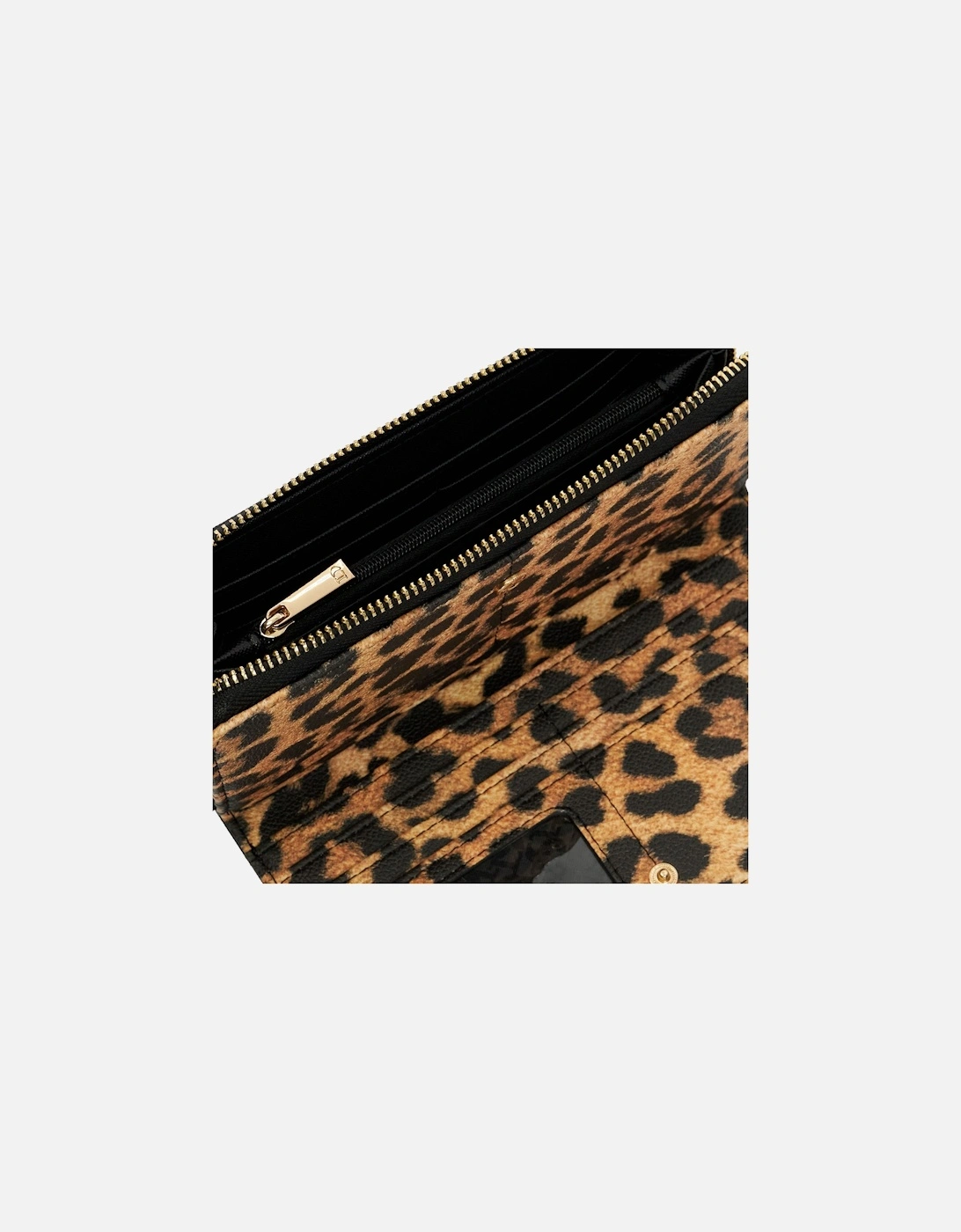 Krissyo Leopard Lined Tan Purse