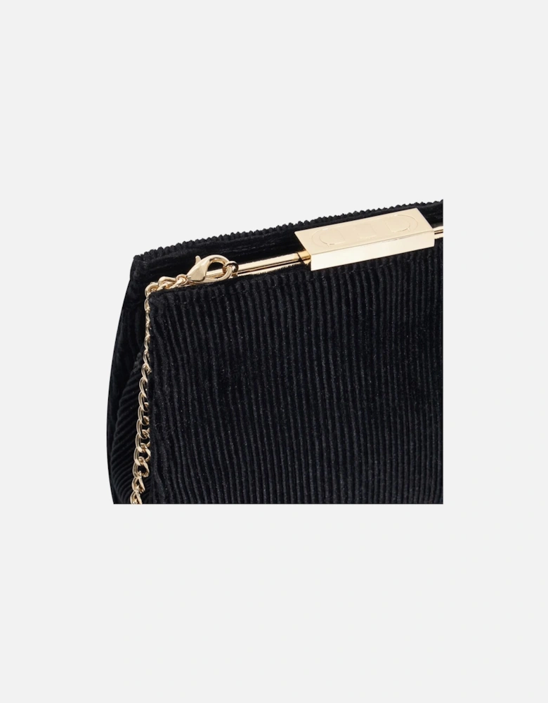 Eclipso Textured Gold Frame Clutch Bag