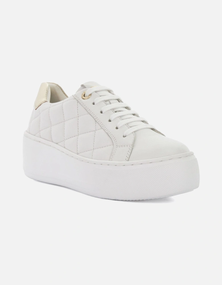 Elizas Quilted Wedge Heel Trainers
