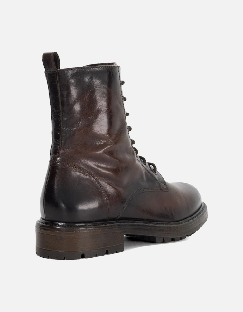 Patley Leather Lace Up Ankle Boots