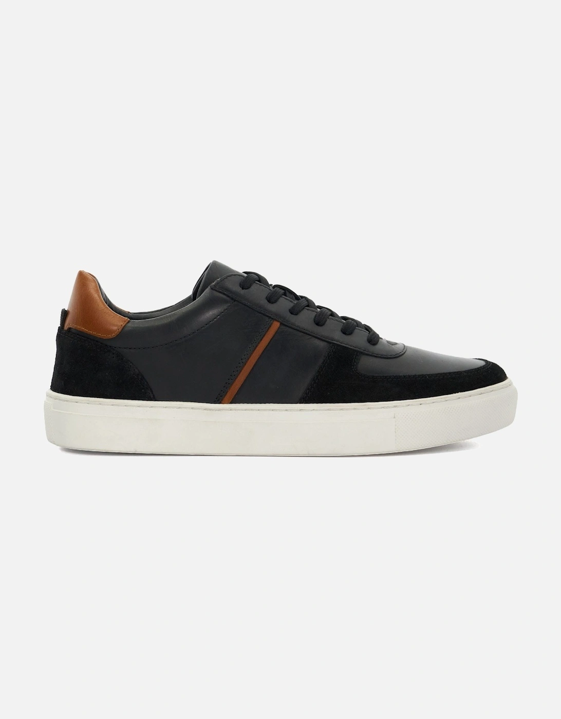 Theron Leather Panel Detail Trainers, 6 of 5