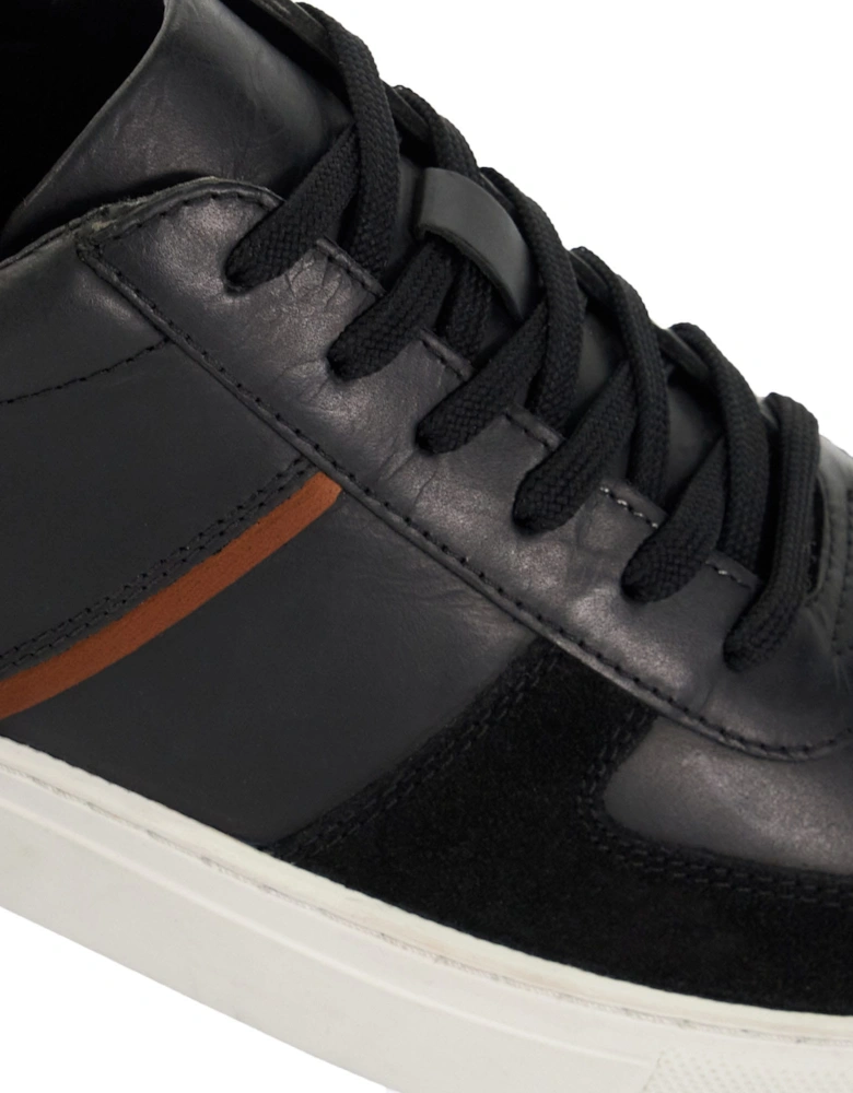 Theron Leather Panel Detail Trainers