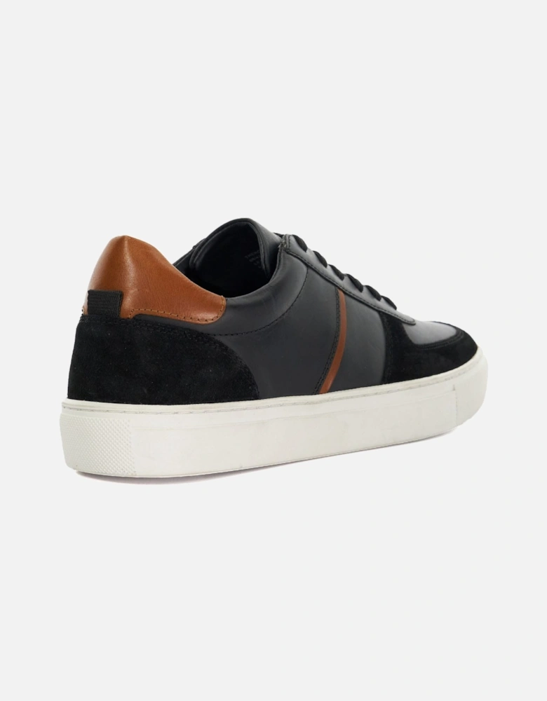Theron Leather Panel Detail Trainers