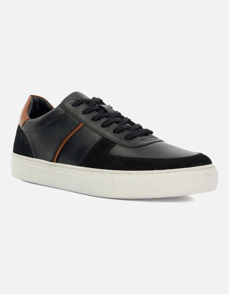 Theron Leather Panel Detail Trainers