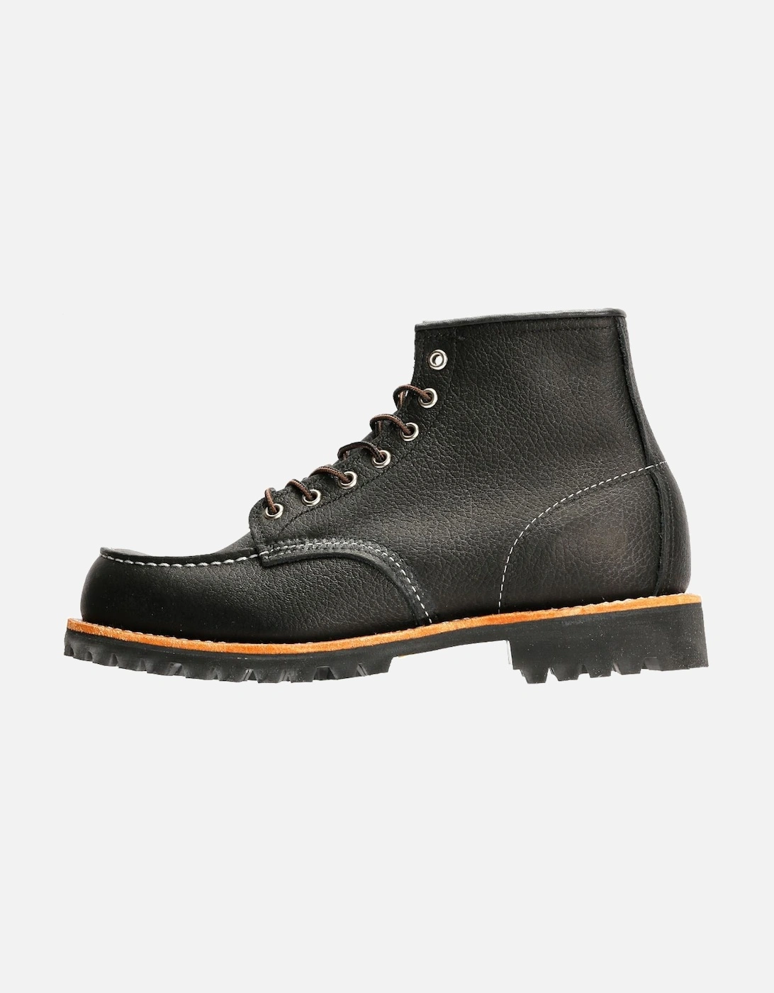 2949 Roughneck 6" Moc Toe Work Leather Men's Black Boots
