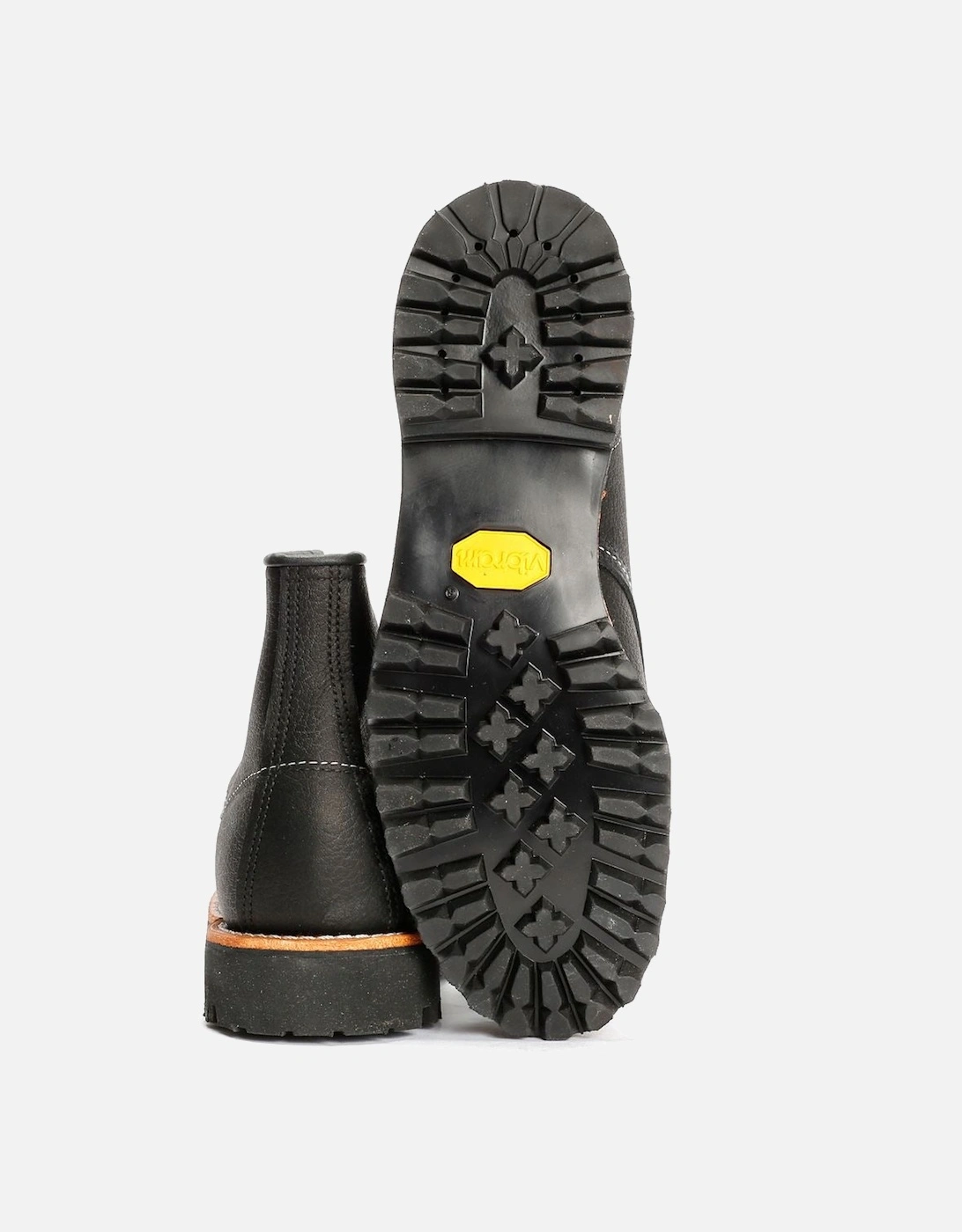 2949 Roughneck 6" Moc Toe Work Leather Men's Black Boots