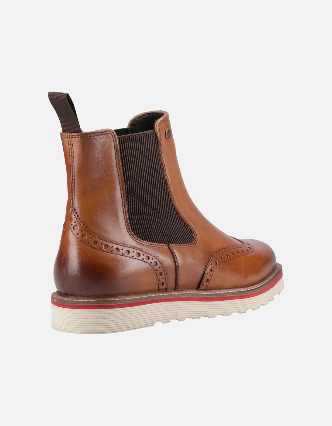 Orkney Brogue Dealer Boot Leather Men's Tan Ankle Boots