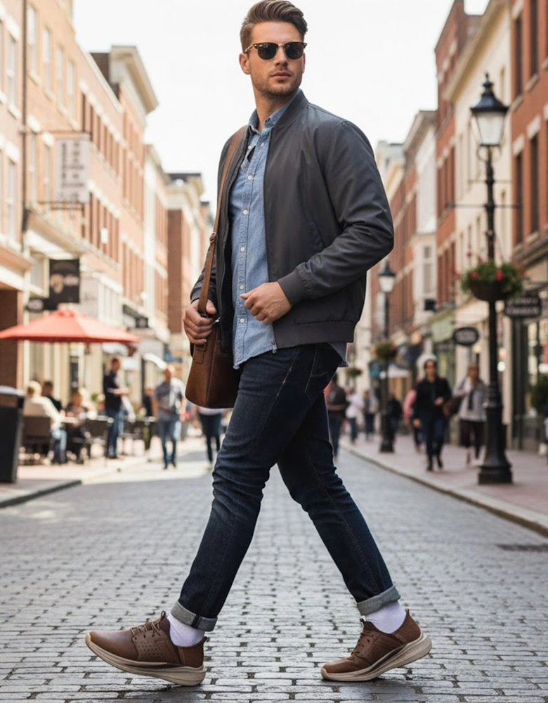 210828/CDB SLADE - ZACHARY Mens Trainers Dark Brown