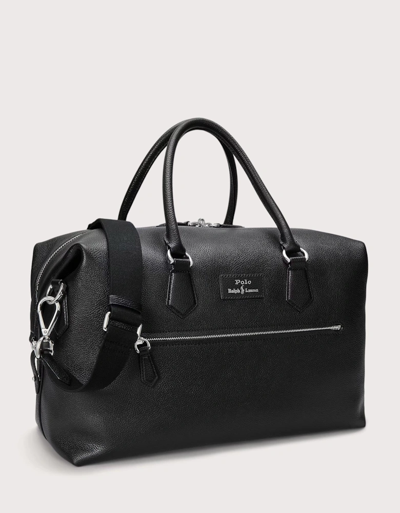Pebbled Leather Duffel Bag