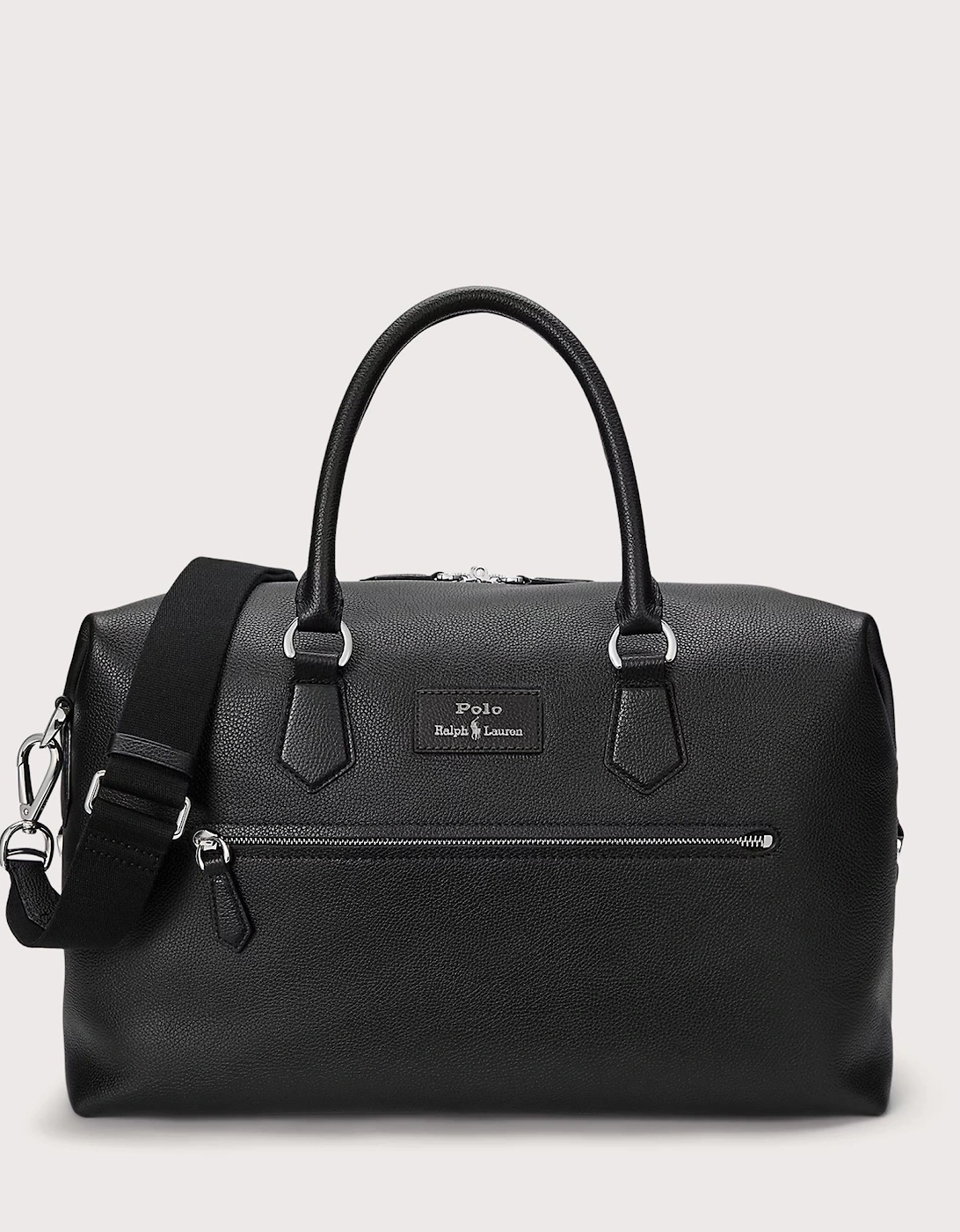 Pebbled Leather Duffel Bag