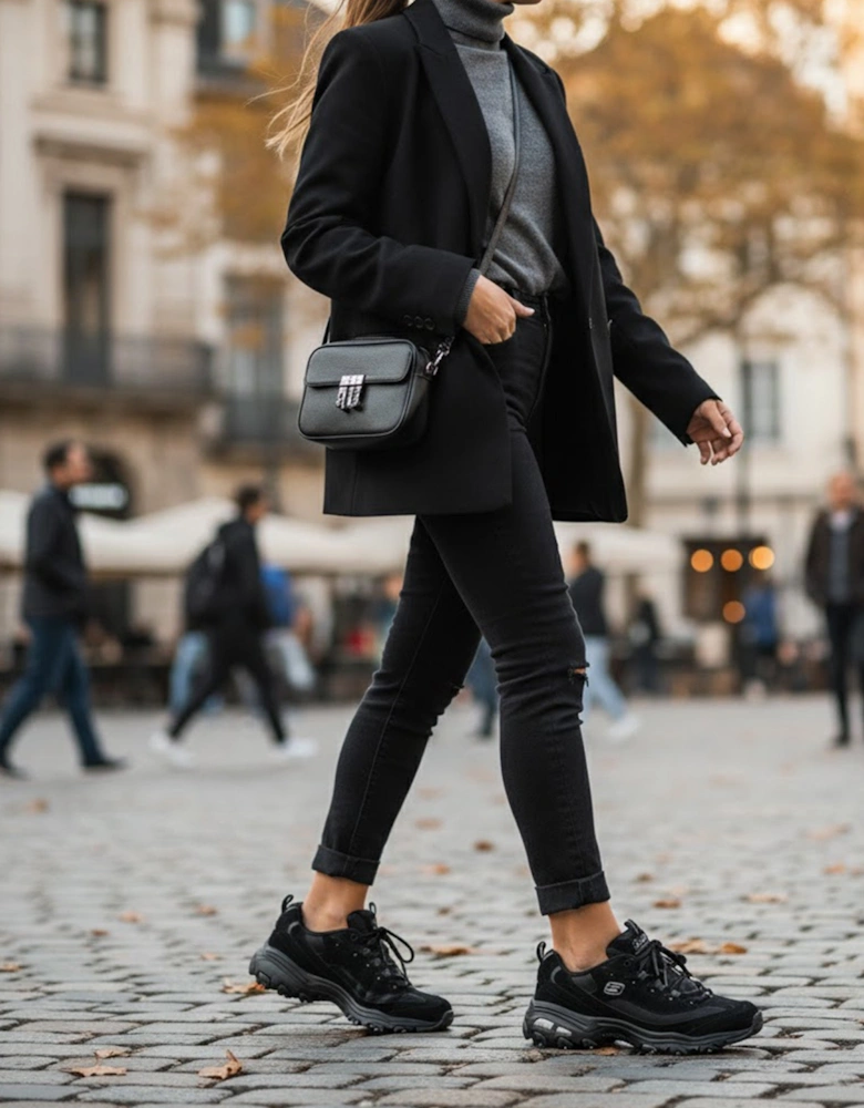 11930/BBK D'LITES-BIGGEST FAN Womens Sneaker Black