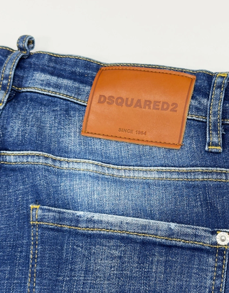 Skater Skinny Jeans in Blue