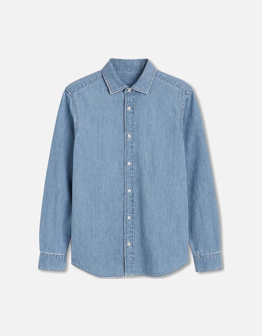 Men's Chambray Blue Shirt, 4 of 3
