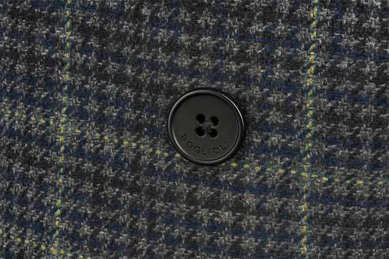 Men's Charcoal Grey Checked Overshirt