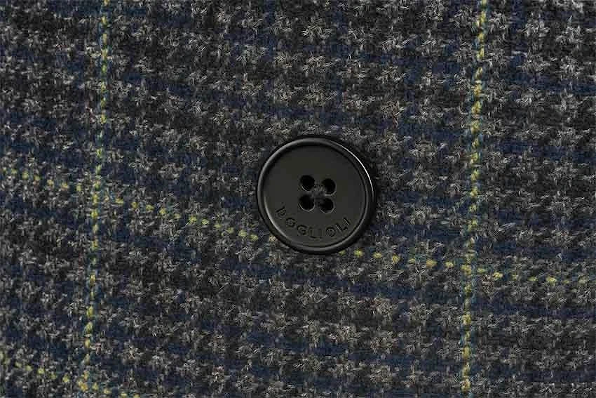 Men's Charcoal Grey Checked Overshirt