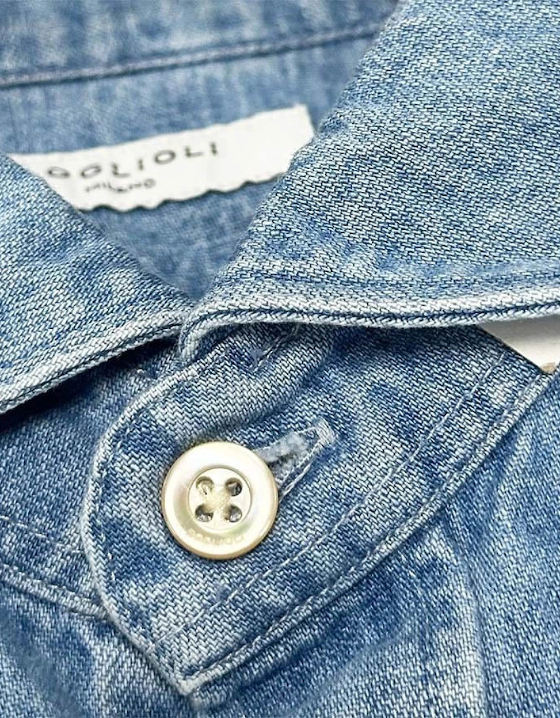 Men's Chambray Blue Shirt