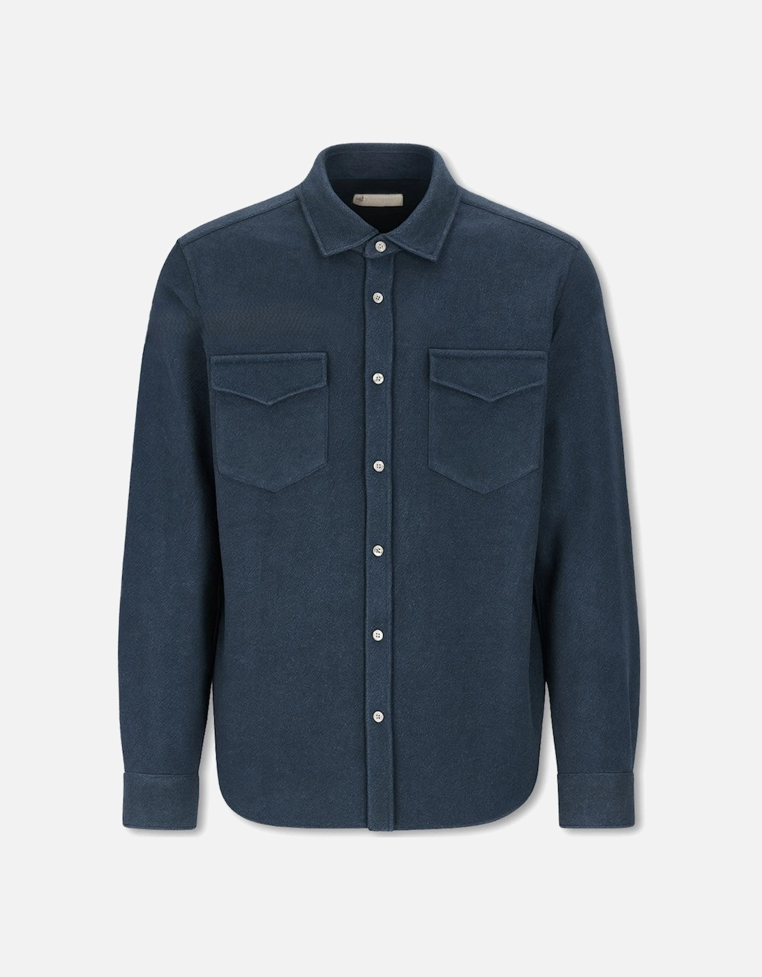 Men's Blue Virgin Wool Shirt, 3 of 2